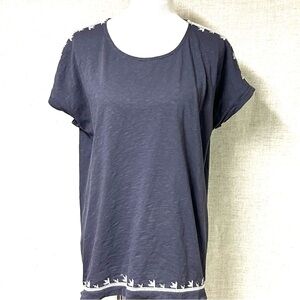 COPY - J Jill amazing "cross stitch" tee